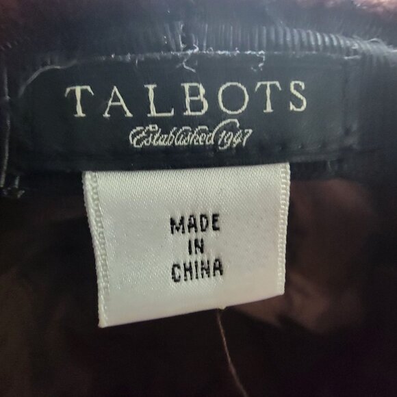 Talbots Womens Quilted Brown Bucket Hat Buckle Lightweight Stylish - Picture 2 of 5